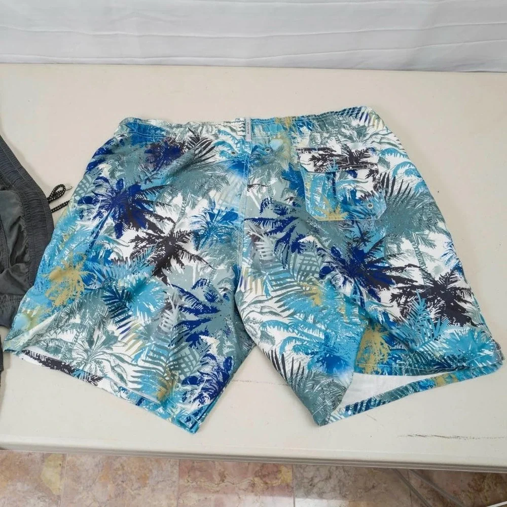 Lot of 2 Bugatchi Uomo Tommy Bahama Swim Trunks Men's XXL‎ 2XL Board Shorts